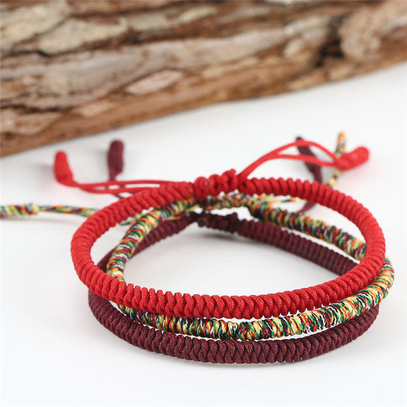 Tibetan Buddhist auspicious knotted bracelet