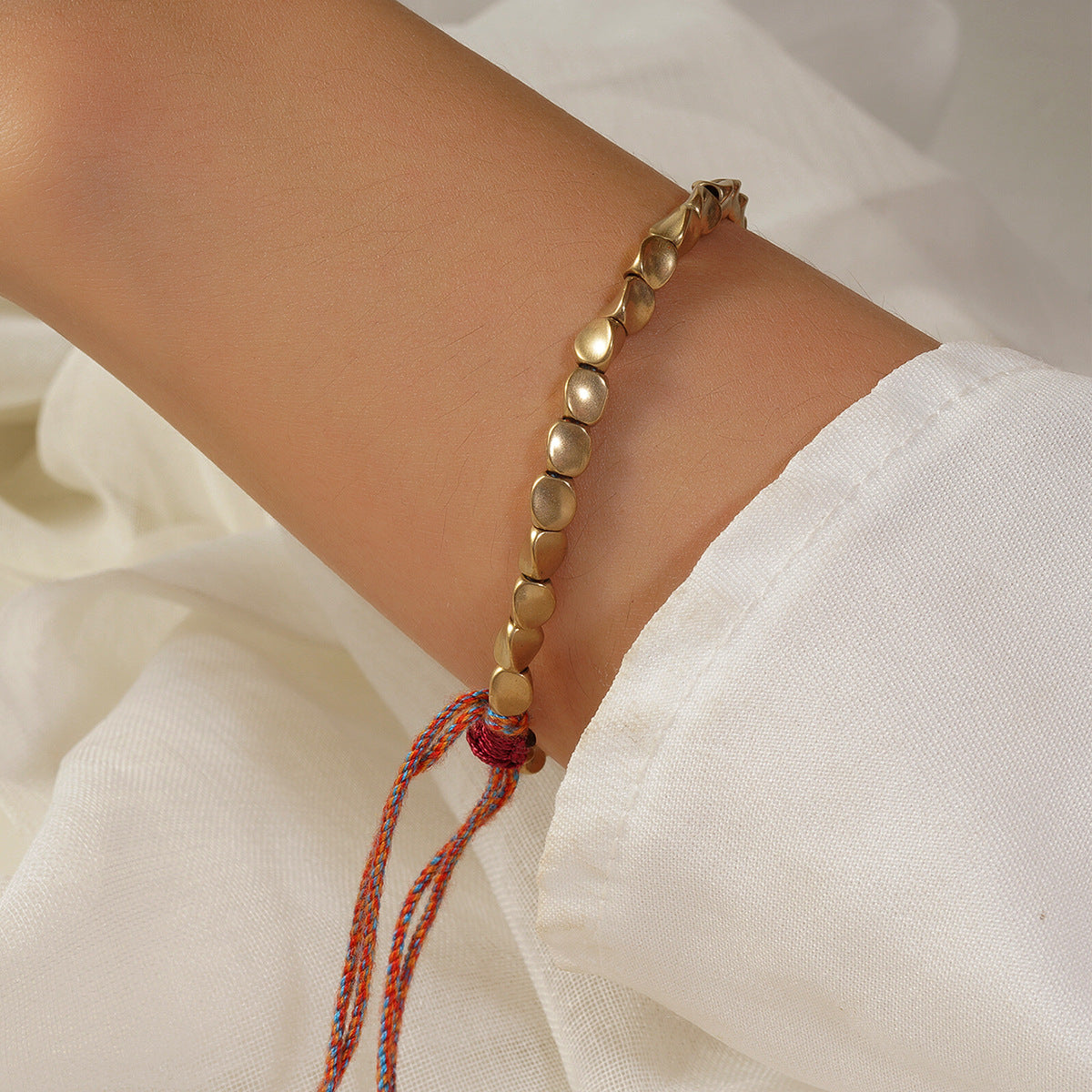 Handmade Tibetan Copper Bead Bracelet - For Healing, Strength and Protection