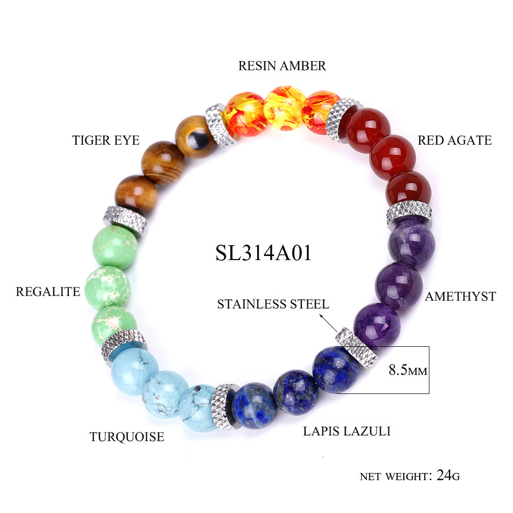 7 Chakra Stones Bracelet