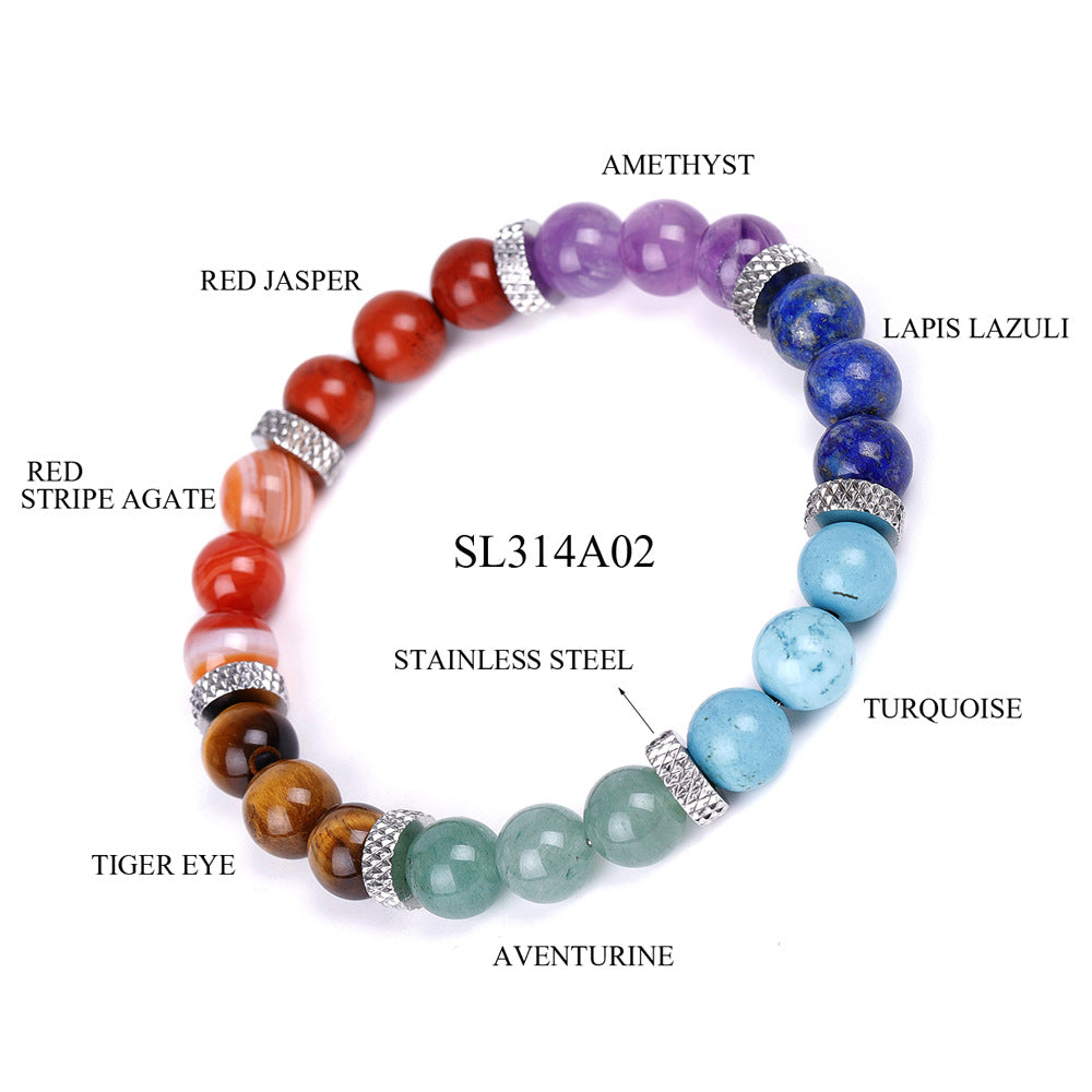 7 Chakra Stones Bracelet