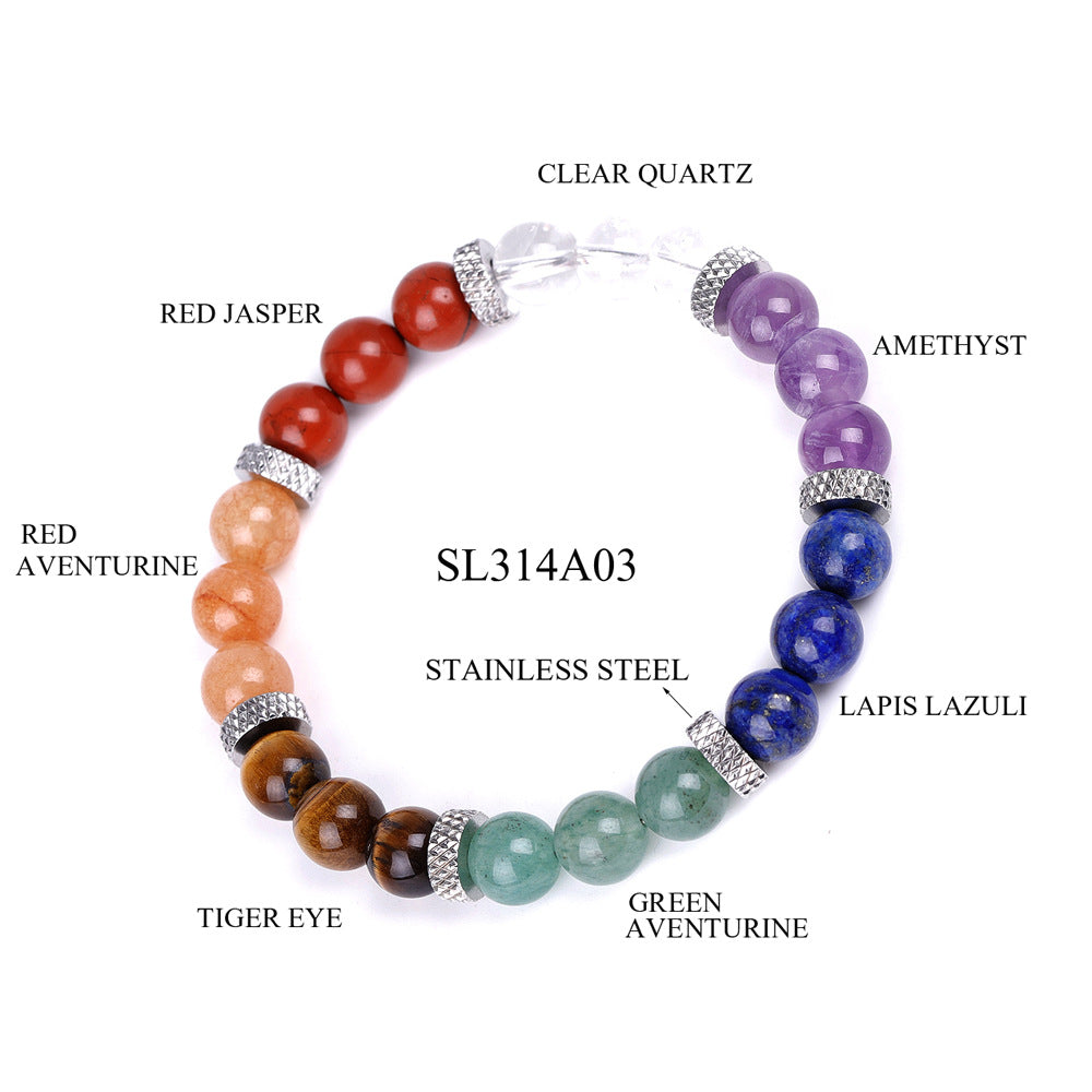 7 Chakra Stones Bracelet