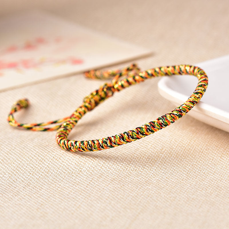 Tibetan Buddhist auspicious knotted bracelet