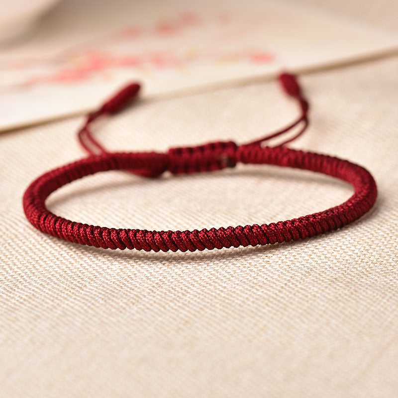 Tibetan Buddhist auspicious knotted bracelet